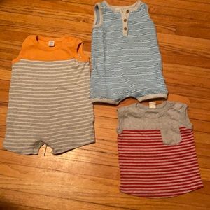 Lot of baby summer basics sizes 9 mo-12 mo.